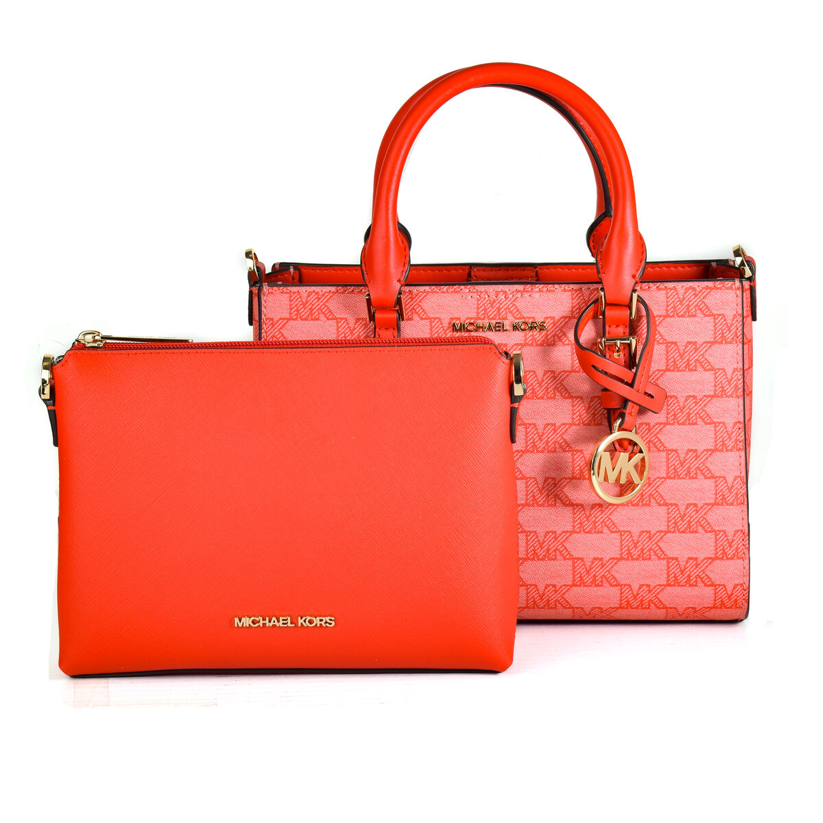 Borsa Donna Michael Kors CHARLOTE Rosso 27 x 16 x 10 cm-0