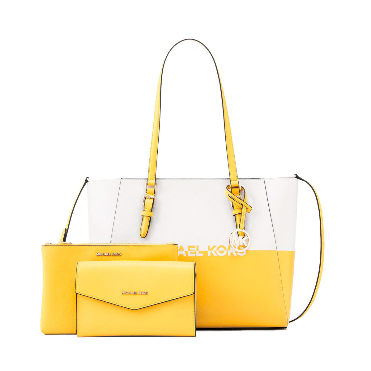 Borsa Donna Michael Kors CHARLOTE Giallo 27 x 34 x 11 cm-0