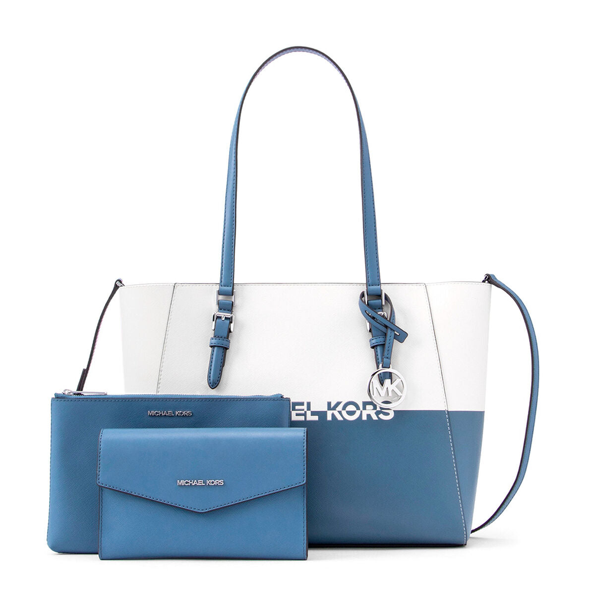 Borsa Donna Michael Kors CHARLOTE-DENIM-MULTI Azzurro 27 x 34 x 11 cm-0