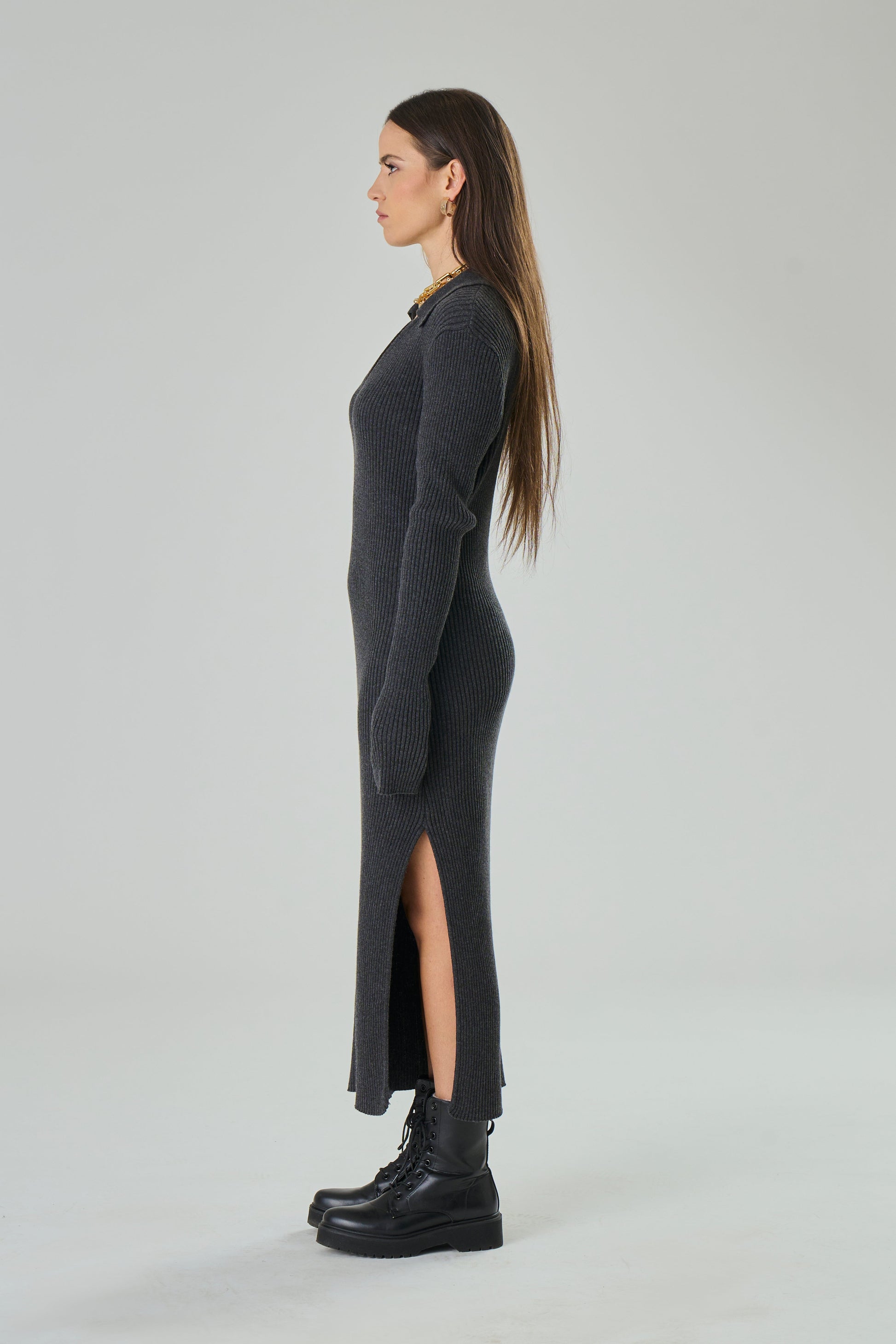 Cashmere blend knitted dress - Anita