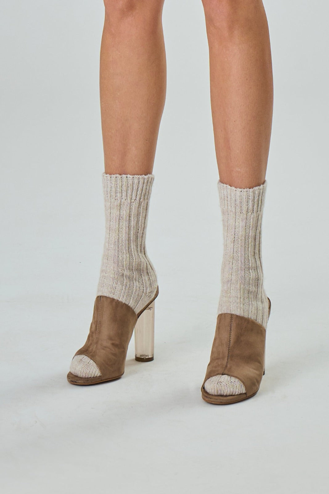 Ribbed socks in merino wool blend - Sveva