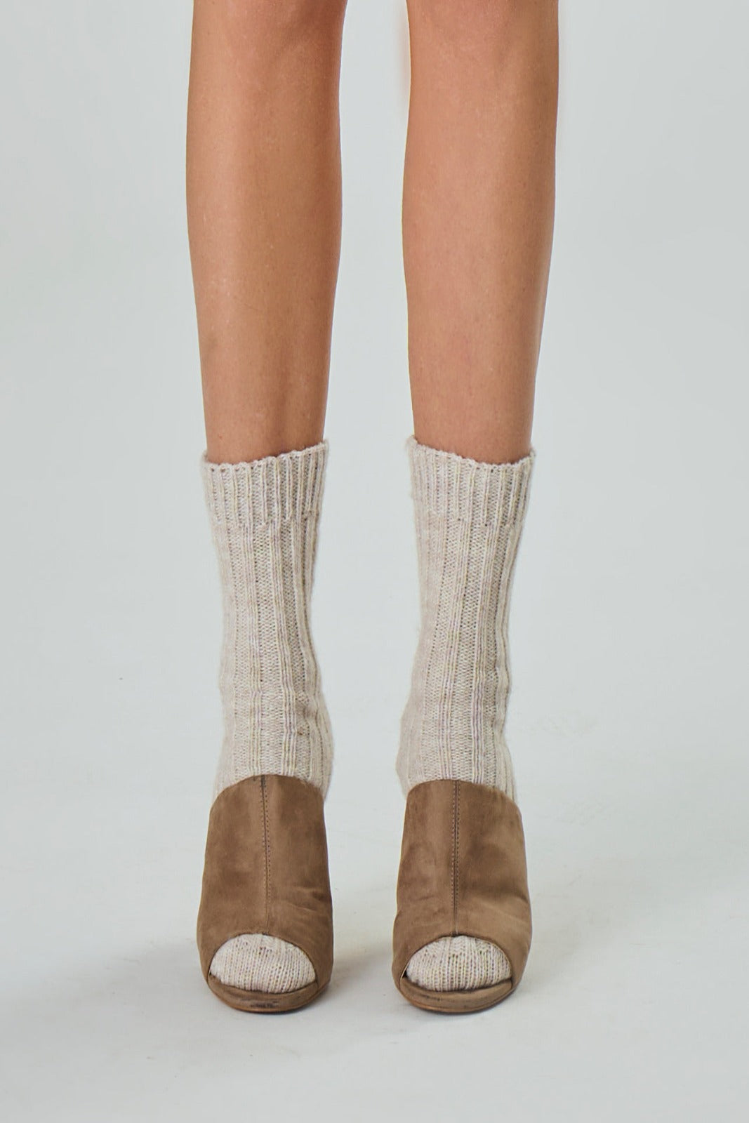 Ribbed socks in merino wool blend - Sveva