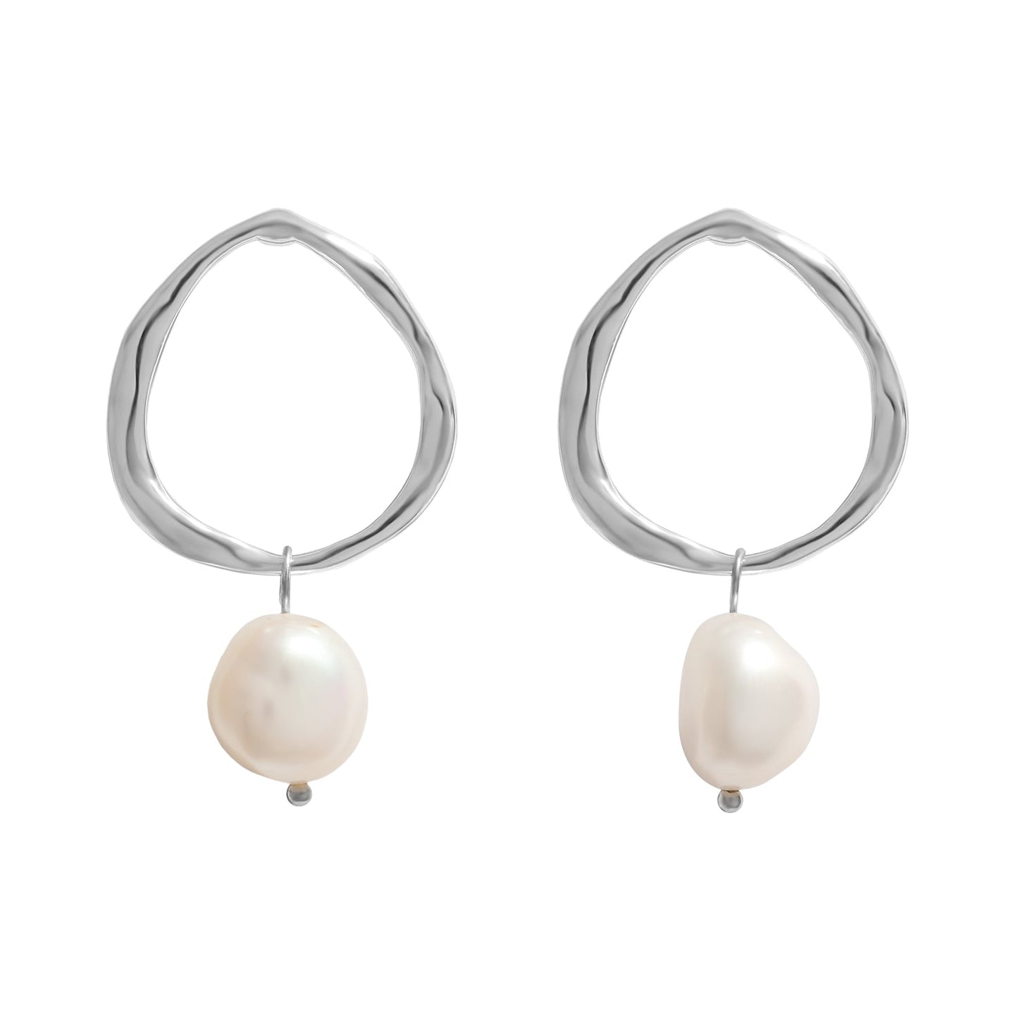 FIJI PEARL EAR HOOPS 2,2CM-5