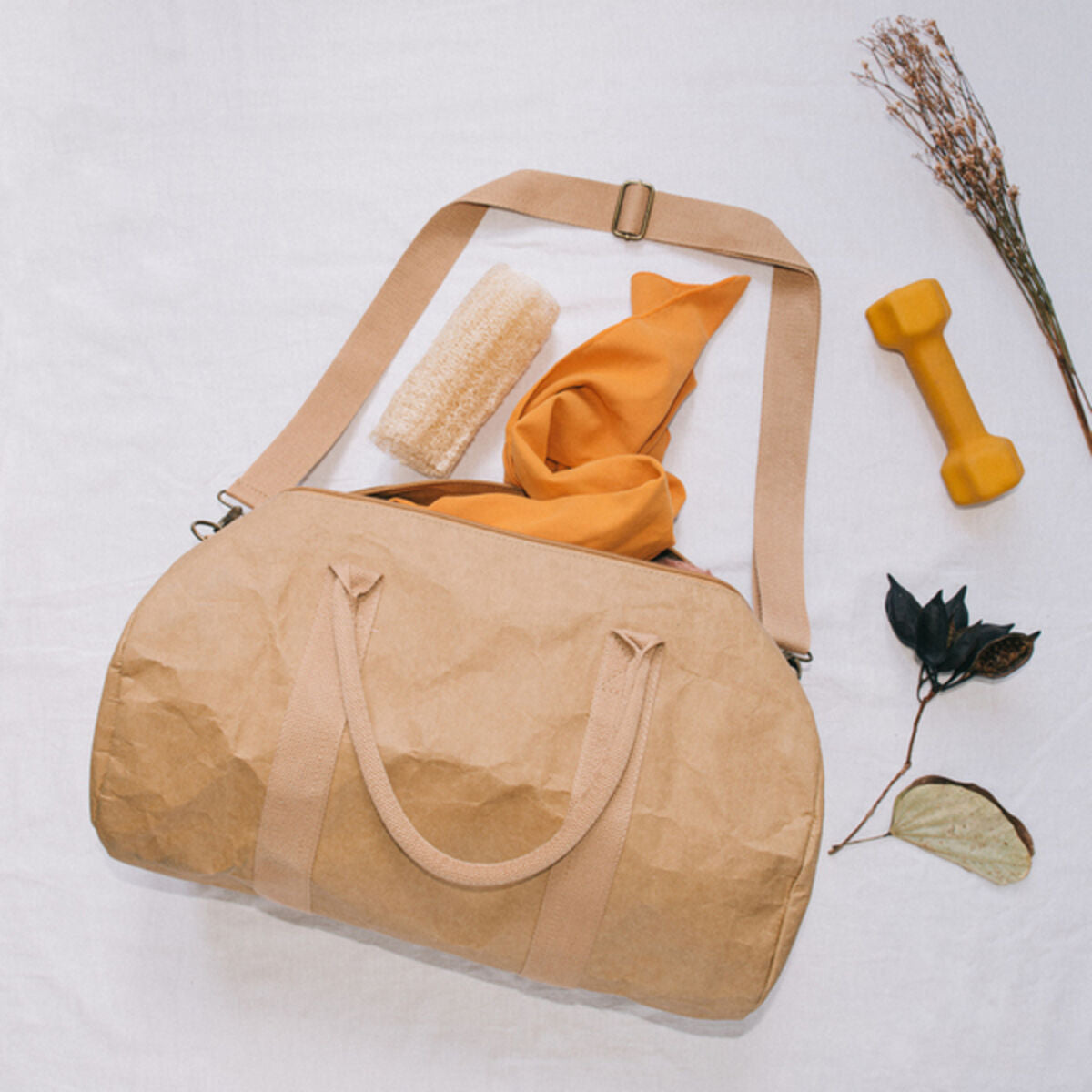 Borsa da Viaggio KSIX WeekendBag Marrone Eco-friendly carta kraft-1