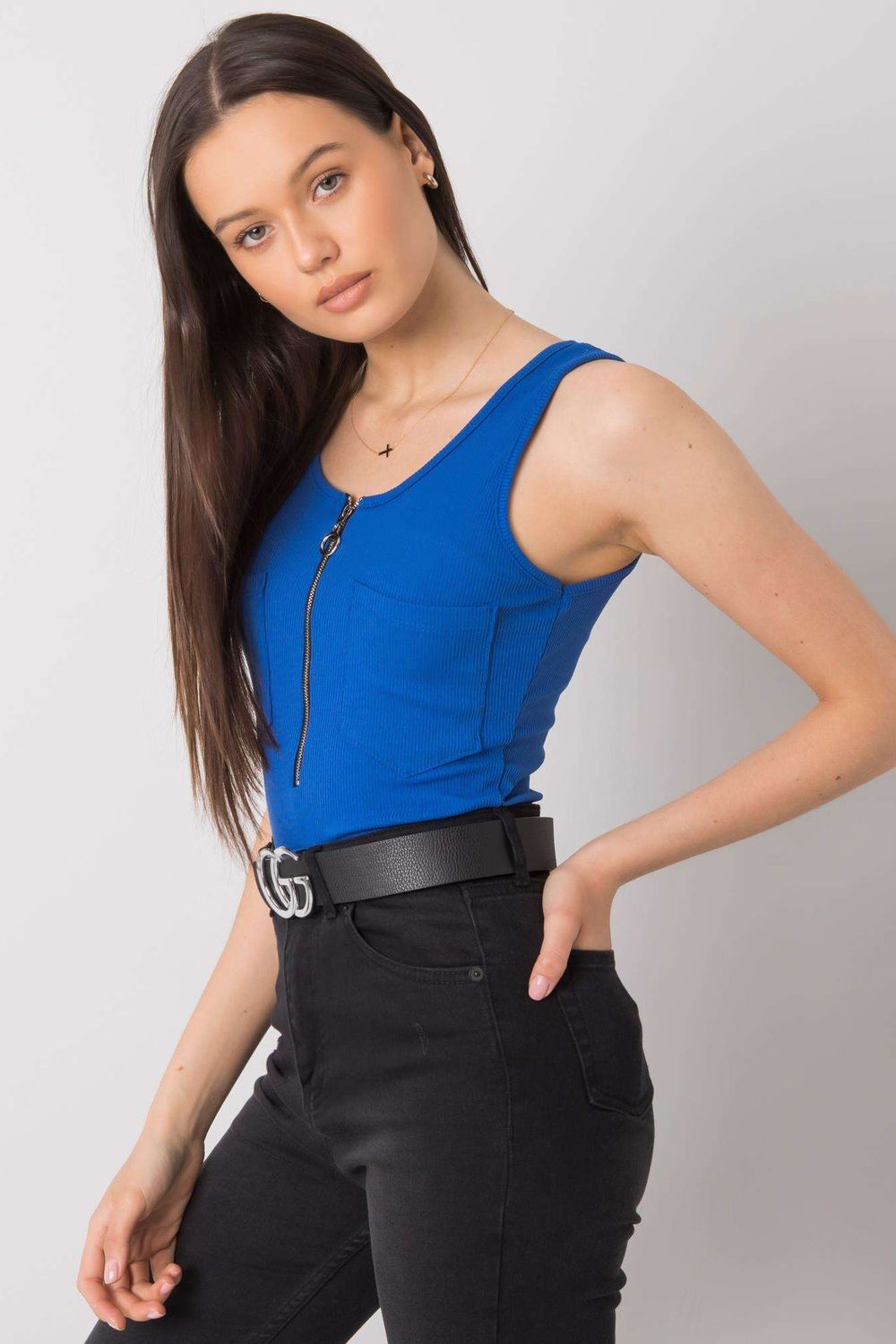 Koszulka Top Model DHJ-TP-13287.36P Dark Blue - Italy Moda-1