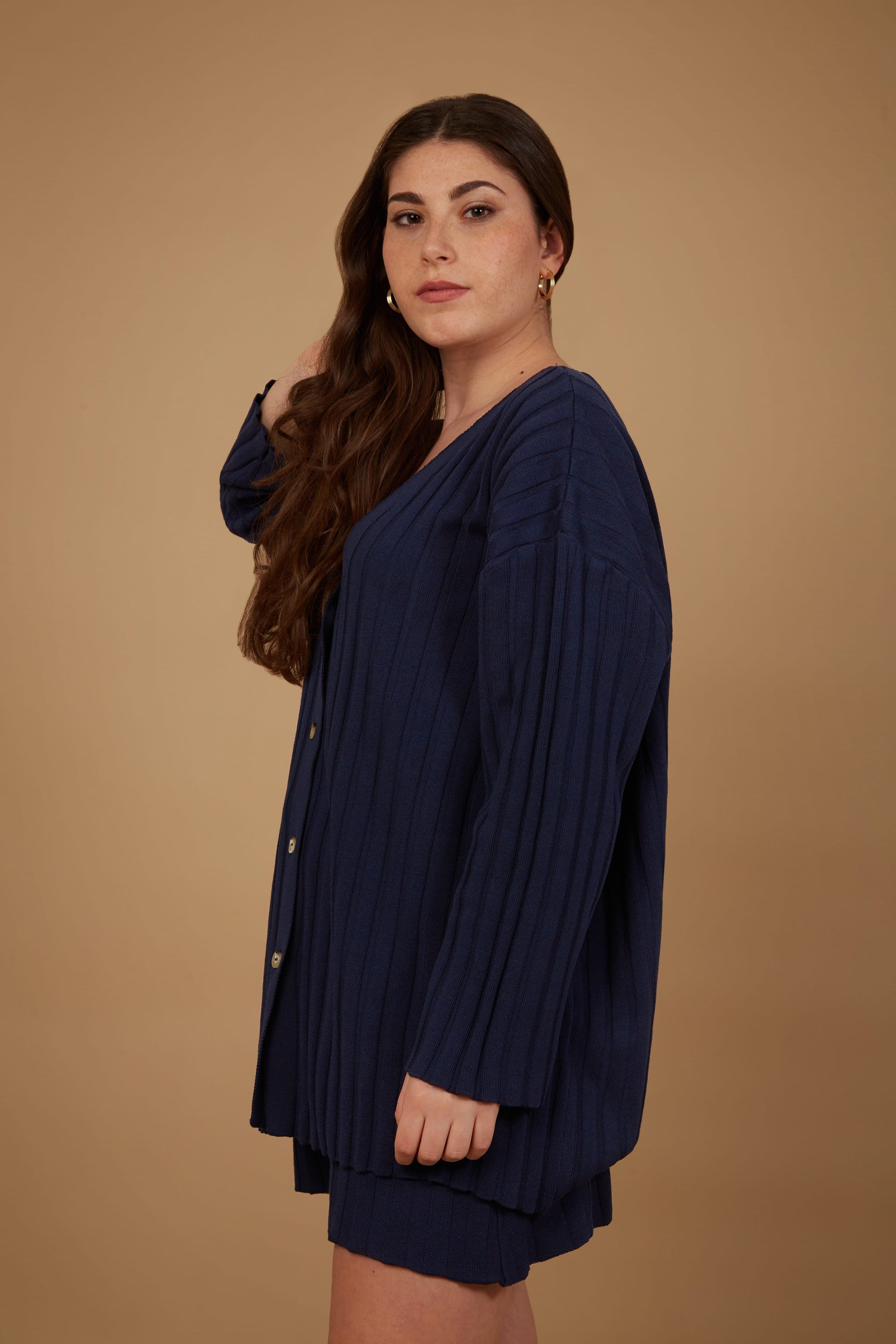 The Ophra Cardigan - Royal Blue Oeko-Tex Standard 100