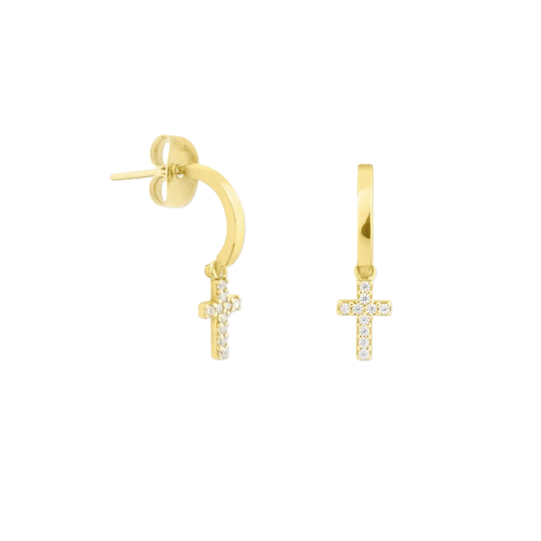 ATTRAVERSO earrings | Real gold 375-0