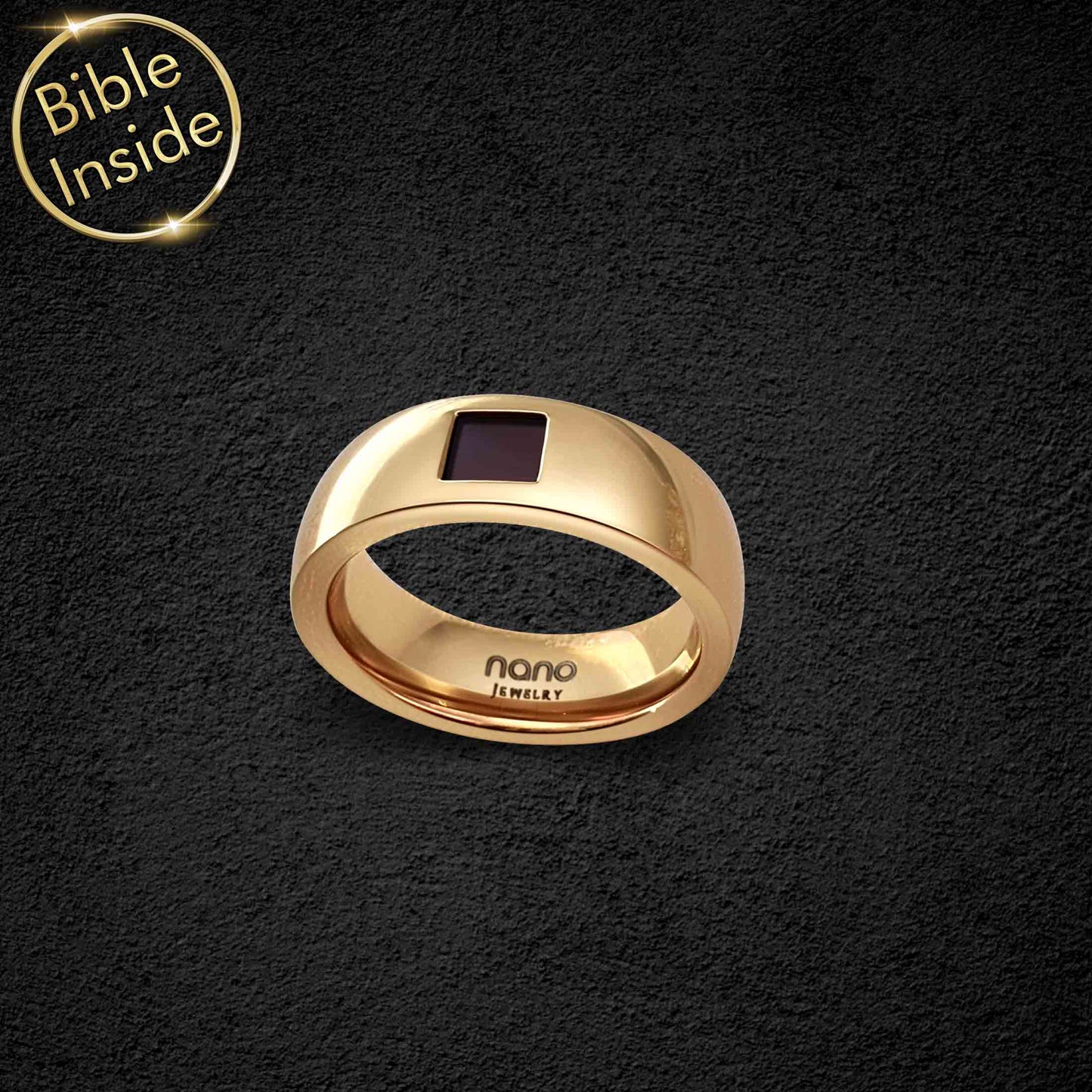 Religious Ring with Nano Bible - Pure Band Ring-6