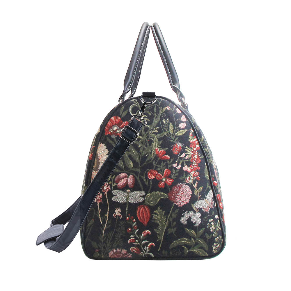 Morning Garden Black - Travel Duffel Bag