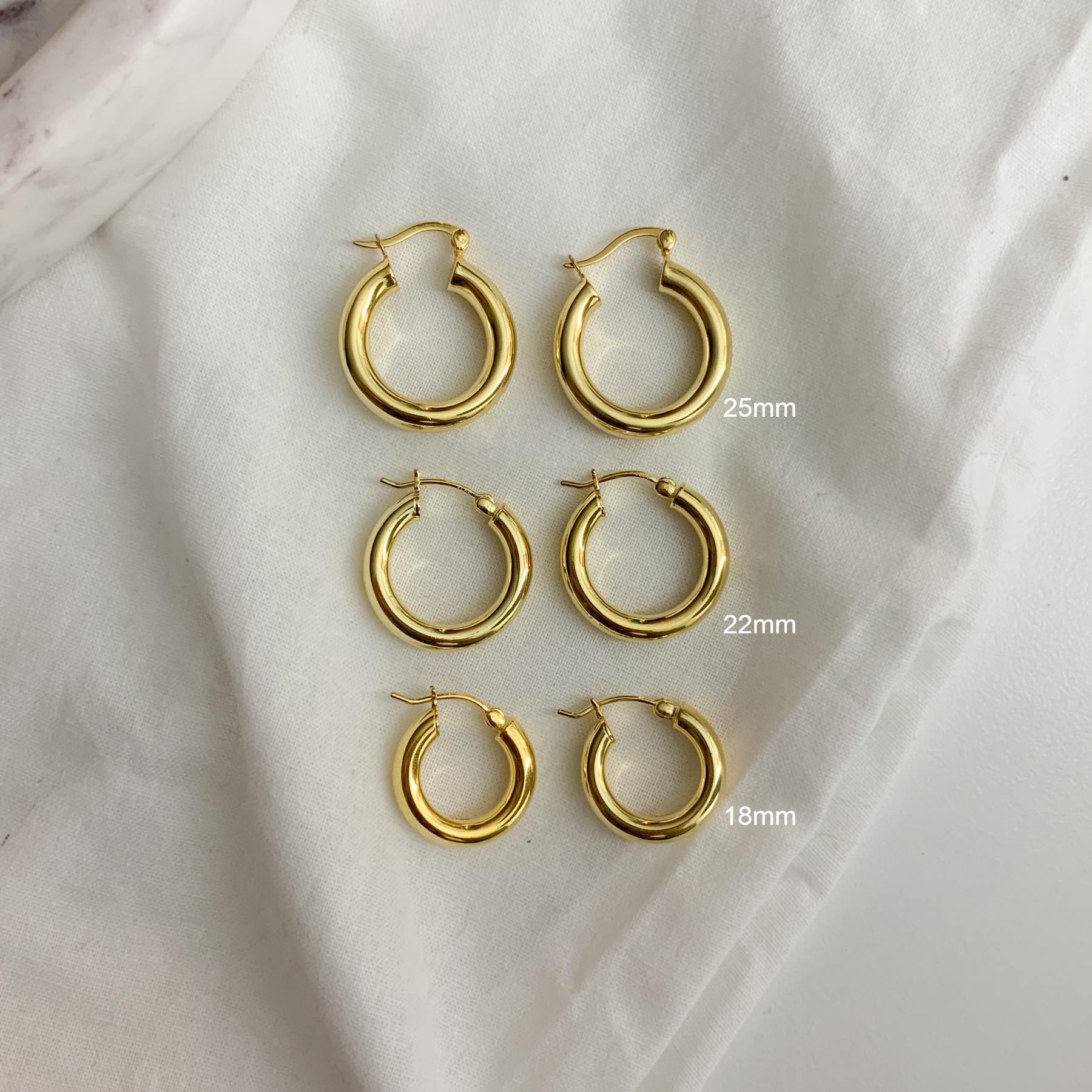 BLAIR CHUNKY HOOPS EARRINGS BC3