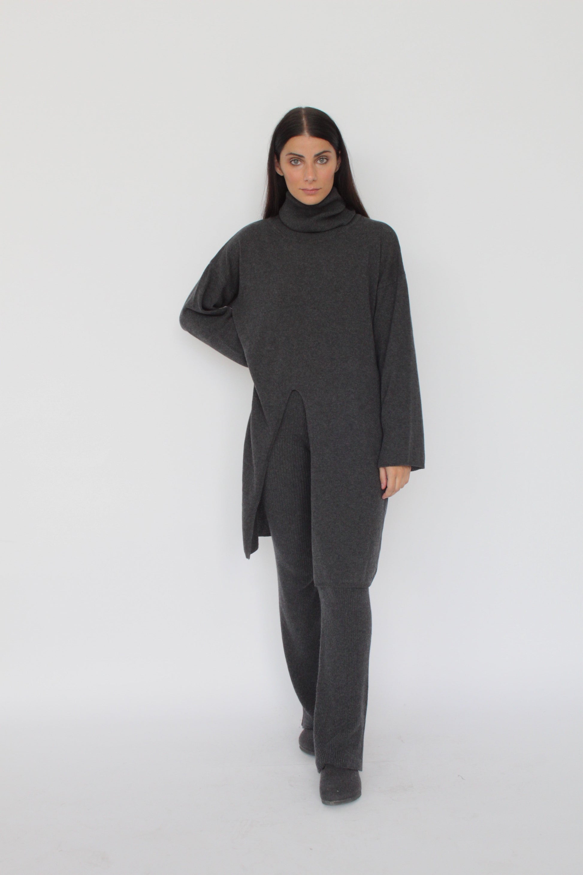 Pantalone in maglia - Cashmere - Angela