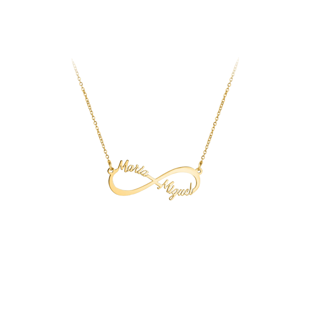 INFINITO name necklace with 2 names-0