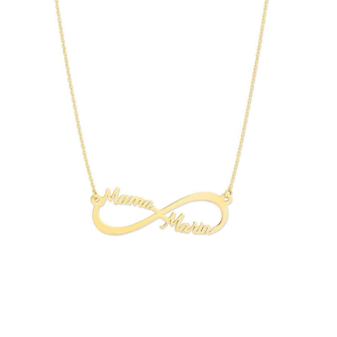 INFINITO name necklace with 2 names-1