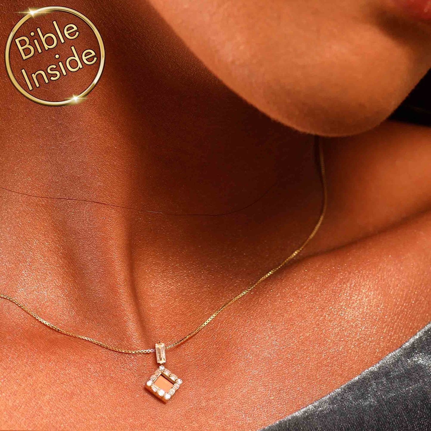 Mini Bible Necklace - True Light Pendant-1