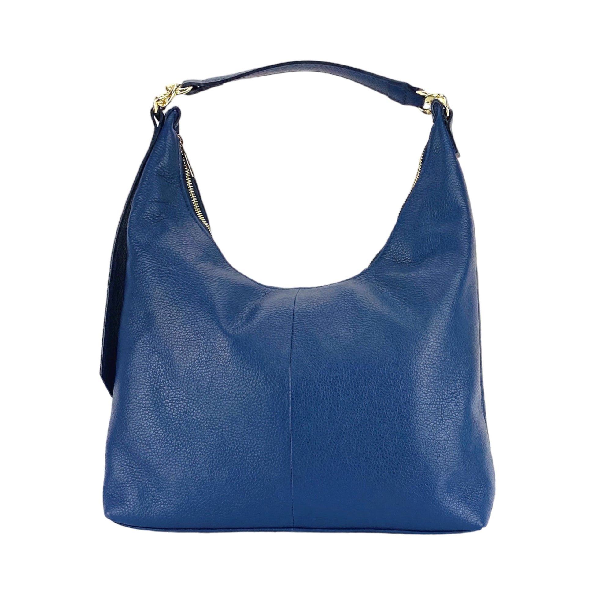 Borsa in Vera Pelle Made in Italy Blu