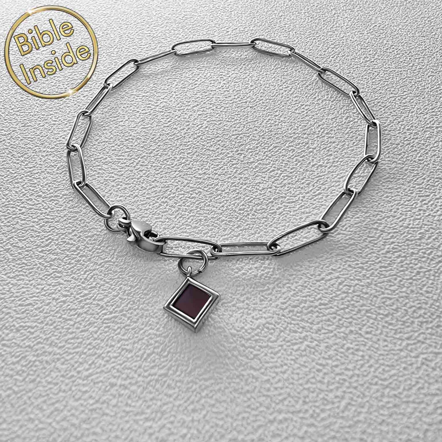 Scripture Bracelet with the Nano Bible - Link Path Bracelet-4