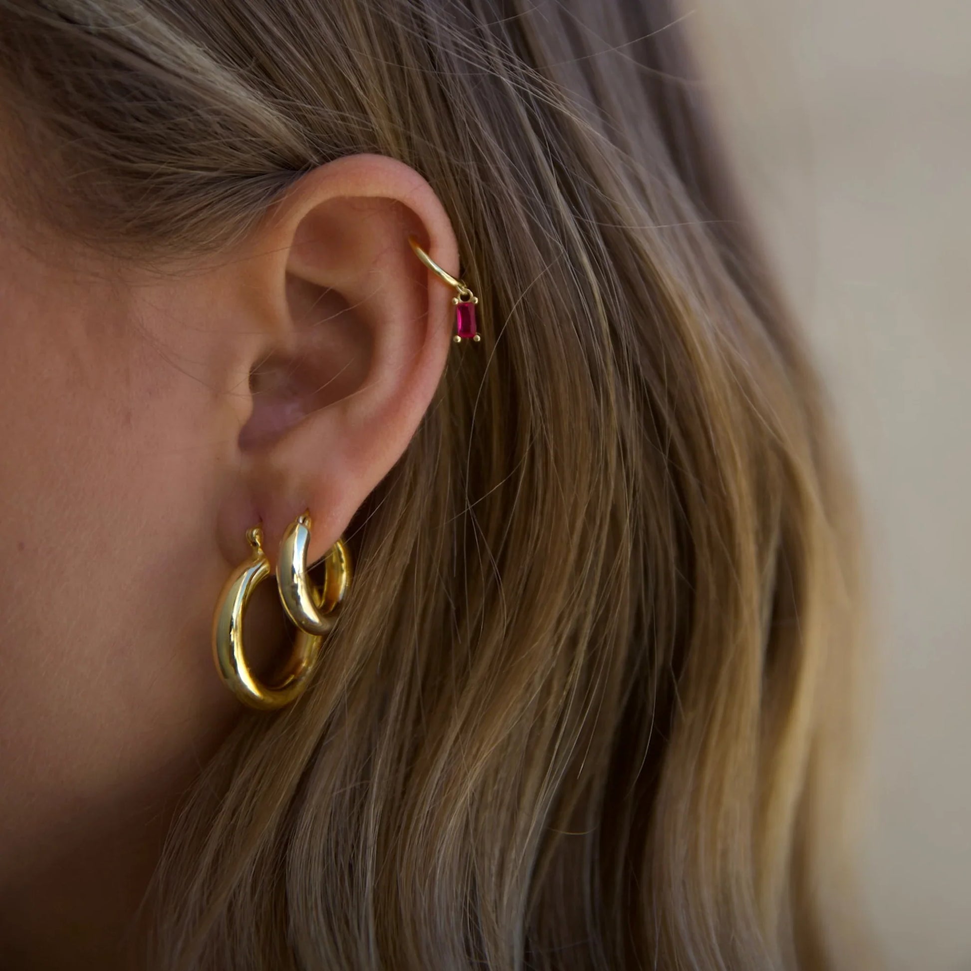 BLAIR CHUNKY HOOPS EARRINGS BC2