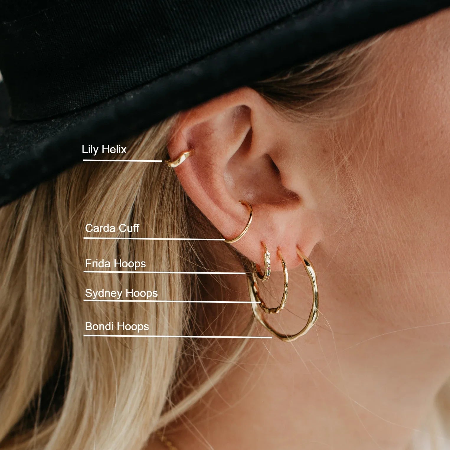 SYDNEY HOOPS EARRINGS