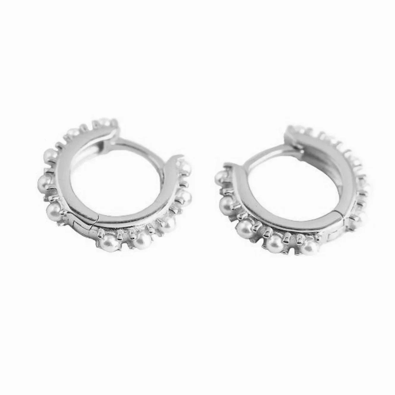 BROOKE PEARL HOOPS EARRINGS