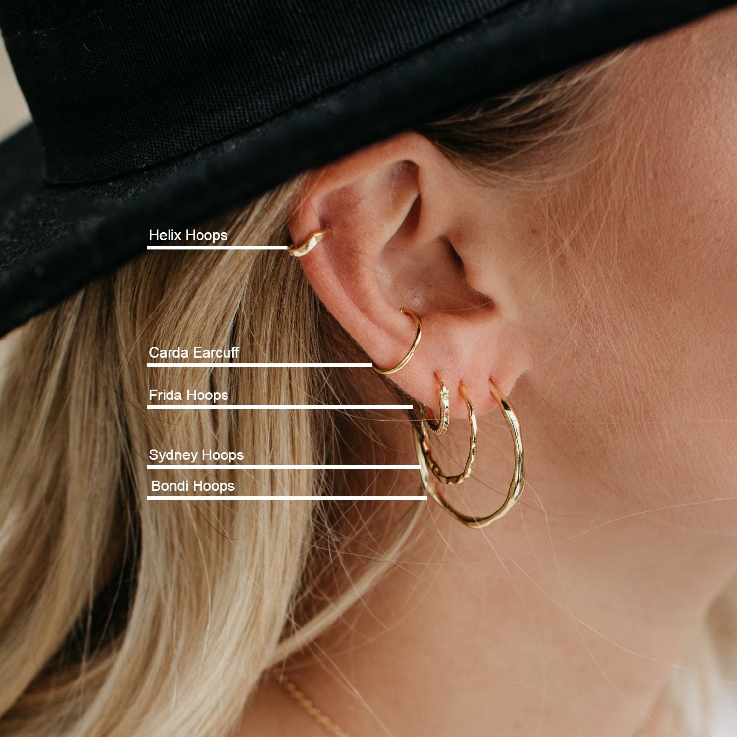 CARD EAR CUFF EARRINGS