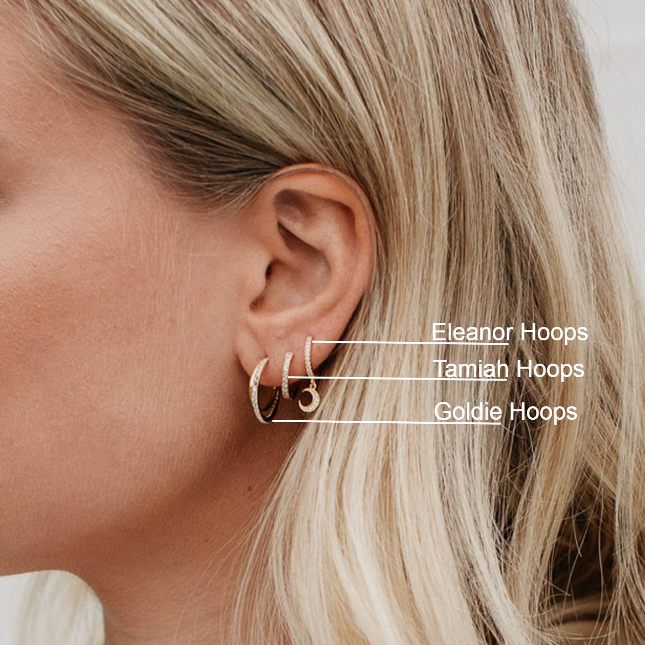 ELEANOR HOOPS 1CM-3