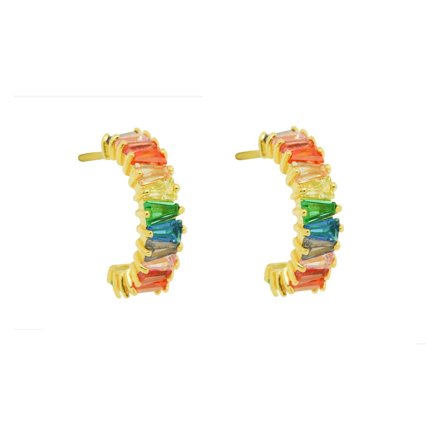 KYLIE RAINBOW HOOPS 1.4CM-0