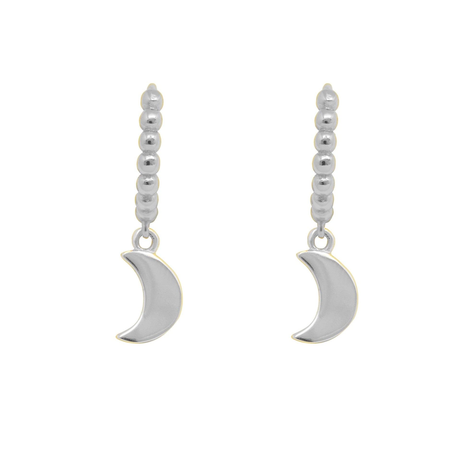 MOON HOOPS EARRINGS