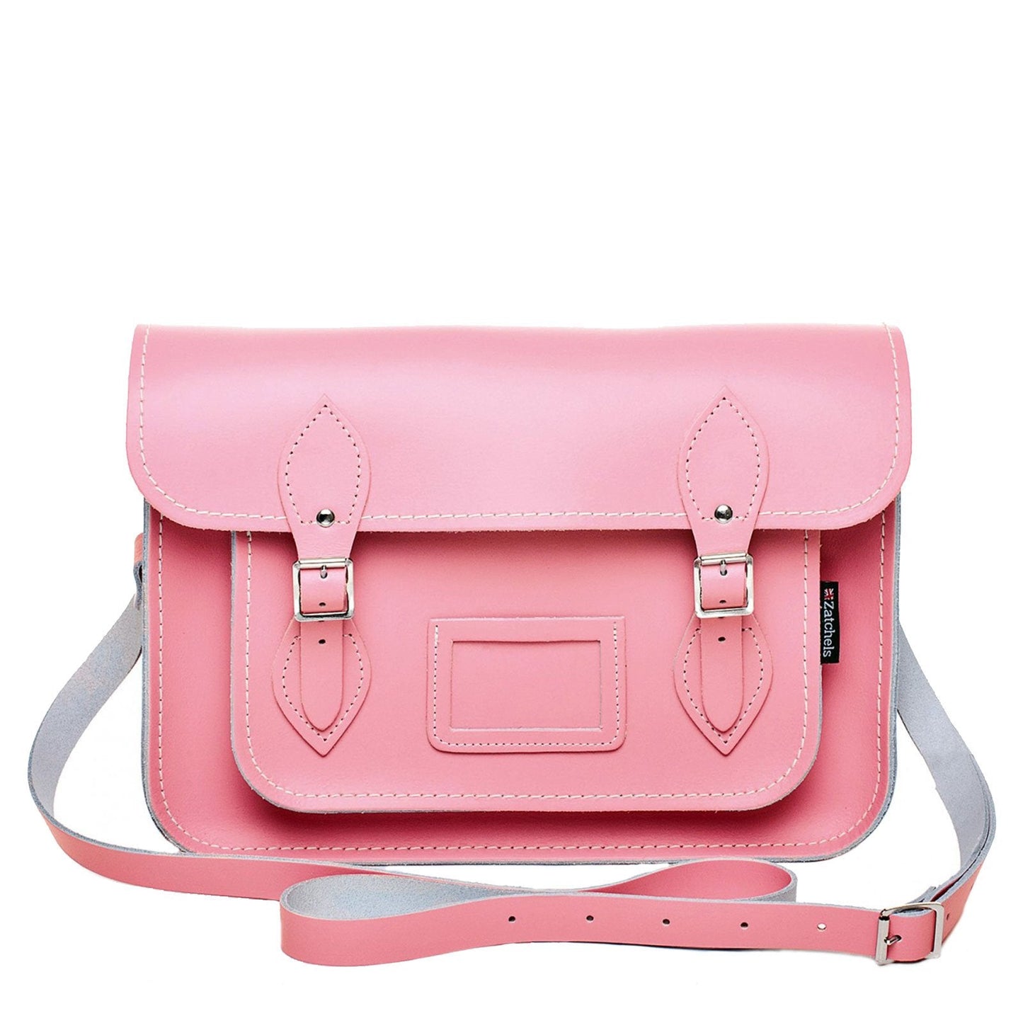 Handmade Leather Satchel - Pastel Pink-0